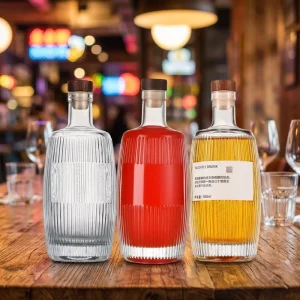 Empty Glass Beverage Bottles for Yogurt Fruit Wine Juice Milk Tea