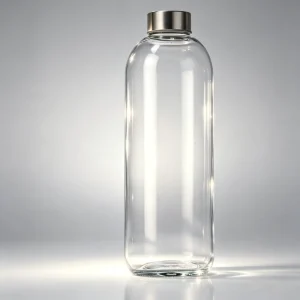 Empty Glass Bottles 500ml 750ml 1000ml Elegant Wide Mouth Sports Travel Design with Screw Cap and Screen Printing