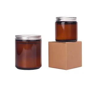 Empty Glass Candle Jar, 100ml or 250ml, for Christmas Decoration