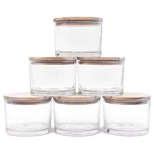 Empty Glass Candle Jars for Wedding Decorations