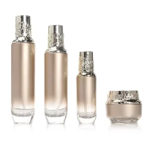 Empty Glass Cosmetic Packaging Bottles and Jars