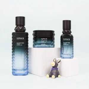 Empty Glass Cosmetic Packaging Set 50g 30ml 120ml Serum Lotion Containers