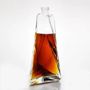 Empty Glass Liquor Bottles for Whiskey, Vodka and Gin