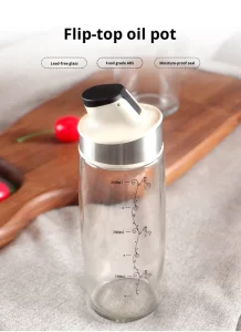 Empty Glass Oil Bottles with Lids for Olive Oil Packaging Factory