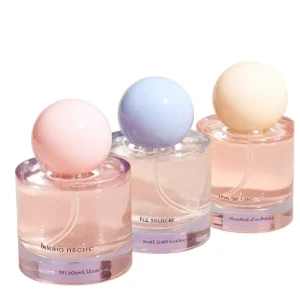 Empty Glass Perfume Bottle 30ml 50ml 100ml Cylinder Shape Transparent Cosmetic Fragrance Spray Vial