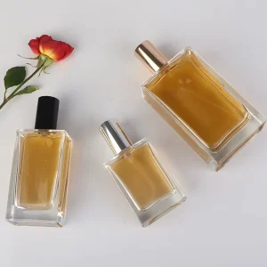 Empty Glass Perfume Bottle with Pump Sprayer 30ml 50ml 100ml Screen Printing Customizable Color and Logo