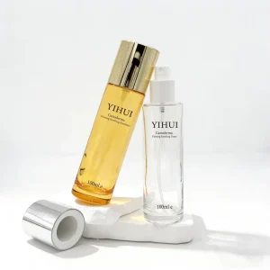 Empty Glass Spray Bottle Screw Cap Luxury Skincare Packaging Custom Multiple Sizes Clear Frosted Amber Pink Black Gold Fine Mist