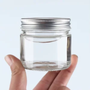 Empty Mini Small 3oz 100g Peanut Butter Use Condiments Filling Food Storage Cans Jar with Twist Chili Sauce Glass Metal Gold Lid