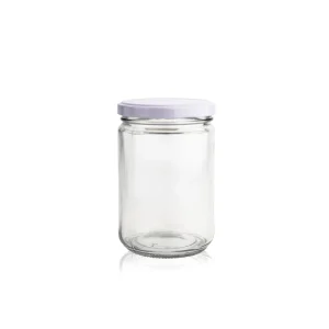 Empty Round Glass Jar with Lids 106ml 212ml 314ml 580ml for Honey and Jam