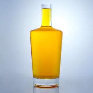 Empty Super Flint Spirit Glass Bottle 700ml 750ml or 1000ml with Cork Top for Distillery Use