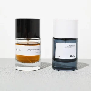 Empty Transparent Cylinder Glass Perfume Bottles with Box