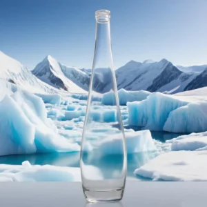 Empty Transparent Water with Screw Caps Tall Beverage 750ml Juice Whisky Custom Glass Bottles with Aluminum Cover