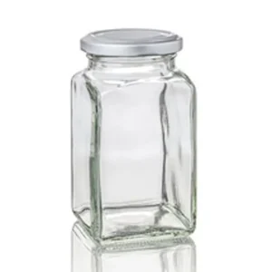 Engraved Flint Glass Jam and Honey Jar with Twist-Off Lug Lid 72cl-100cl