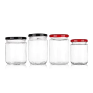 Envases De Vidrio Round Food Sealed Canister Grain Storage Box Kitchen Storage Glass Jar With Lid