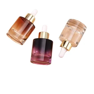Essential Oil Glass Dropper Bottles Small Empty High Grade 30ml Face Cream Essence Sub Packaging Cosmetics Foundation