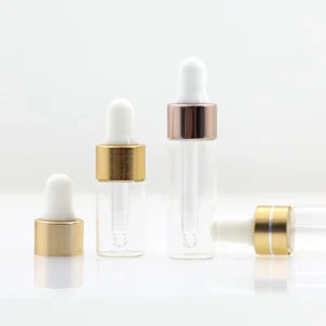Essential Oil Glass Dropper Bottles for Skincare High Quality DIY Sustainable Packaging Supplier 1ml 2ml 3ml 5ml 10ml