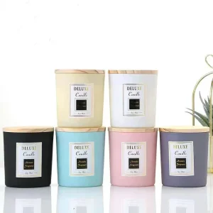 Exclusive High Quality Luxury Cylinder Glass Candle Jars with Lids, 4oz, 6oz, 8oz, or 12oz, for Candle Making