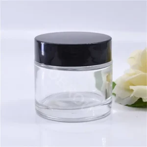Face Cream Clear Glass Jar 10ml 20ml 30ml 50ml 100ml Bath Salt Container Cosmetic Cream Amber Pink Glass Jars