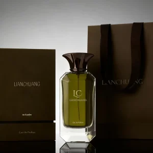 Factory 100ml Thick Base Transparent Glass Spray Perfume Bottle With Zinc Alloy Cap And Gift Box