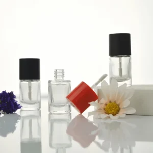 Factory 10ML Round Glass Lip Gloss Bottle Lip Glaze Container Nail Polish Glass Tubes Liquid Blush Glass Bottle