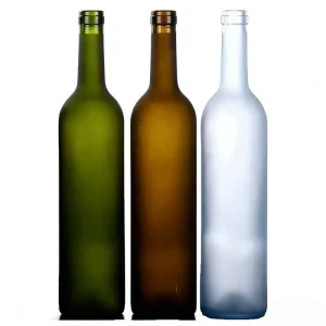 Factory 187ml 1000ml Glass Wine Bottle with Cork for Brandy Rum Tequila Vodka Carton Packing