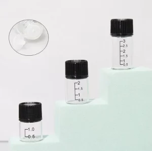 Factory 1ml 2ml 3ml 5ml Clear Essential Oil Glass Vials with Plug
