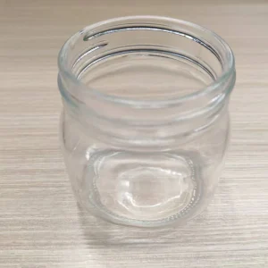 Factory 250ml Clear Glass Jar for Food Dry Flower Honey with Wide Mouth Metal Lids Non-CR