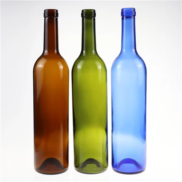 Factory Antique Green Bordeaux Wine Bottle 750ml 75cl with Cork