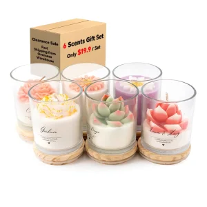 Factory Creative Glass Jar Aromatherapy Candle for Wedding Party Home Decor
