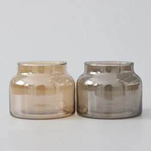 Factory Custom Glass Jars for Candle Making Glass Candle Holder With Lid Candle Jar Wooden Lid