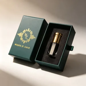 Factory Custom Printed Drawer Gift Box Empty Octagon Attar Bottle For Oud Perfume Oil Packaging