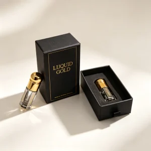 Factory Custom Printed Drawer Paper Box For Small Perfume Oil Bottle Rigid Gift Box With Custom Logo Insert