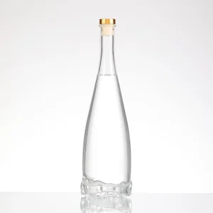 Factory Custom Shape Glass Bottle 700ml for Brandy Liquor Spirit Gin Rum Vodka