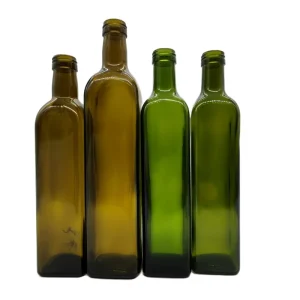 Factory Customizable 250ml 500ml Empty Glass Olive Oil Bottles for Kitchen Household Use