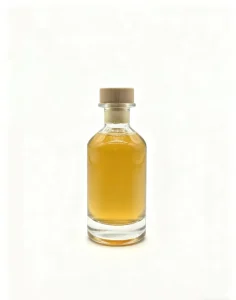 Factory Customizable Glass Wine Bottle for Preserves with Wooden Cork and Hot Stamping