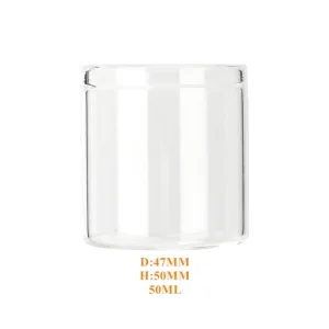 Factory Customized Clear Glass Food Jar Heat Resistant Wide Mouth with Cork Lid