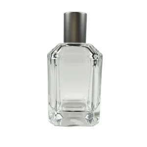 Factory Design 50ml Square Glass Perfume Bottle with Screen Printing Pump Sprayer and Custom Box