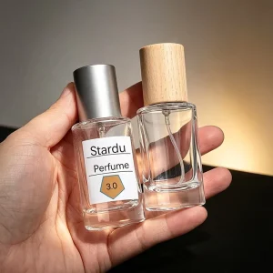 Factory Direct 20ml Cylinder Glass Perfume Bottle Refillable Travel Screw Sprayer Bottle