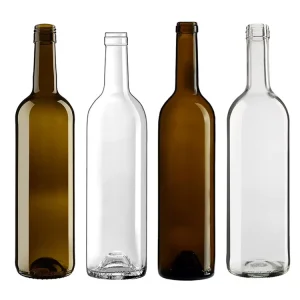 Factory Direct 500ml 700ml 750ml Round Glass Bottles with Cork for Brandy Vodka and Whisky