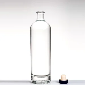 Factory Direct Beverage Glass Bottles Large Capacity Glass Spirits Bottle with Custom Lid