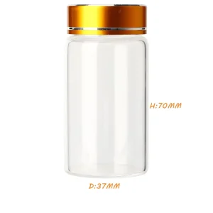 Factory Direct Food-Grade Heat-Resistant Glass Bottle with Aluminum Screw Cap