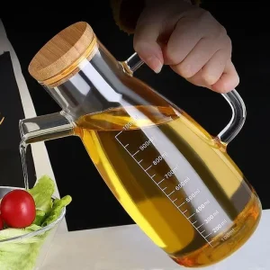 Factory Direct Glass Oil Bottle with Lid for Soy Sauce Vinegar and Seasonings