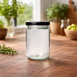 Factory Direct Supply Glass Mason Jar with Easy Open Low Torque Twist Off Lid for Jam Honey Food Packaging