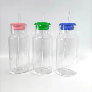 Factory Direct Thick Glass Kombucha Beverage Bottle with Pink Silicone Lid