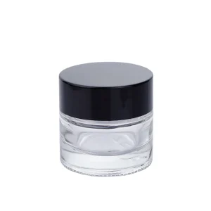 Factory Eco friendly 10g Eye Cream Jars Round Thick Bottom Glass Jar Customized Glass Packaging with Screw Cap