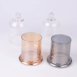 Factory Empty Glass Candle Jar with Dome Lid