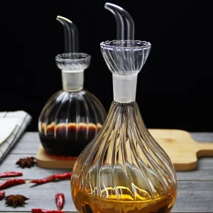 Factory Glass Jar High Borosilicate Glass Oil Dispenser 500ml and 900ml Capacity