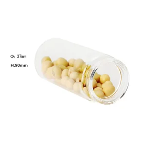 Factory Glass Spice Jar with Cork Lid Transparent Food Grade Glass