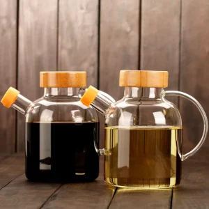 Factory New Style High Borosilicate Glass Oil Dispenser 650ml