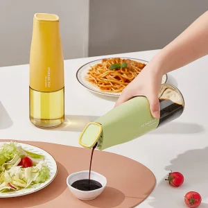 Factory Price 17oz 500ml Cooking Olive Oil Vinegar Soy Sauce Glass Dispenser Custom Logo Cooking Storage Bottle